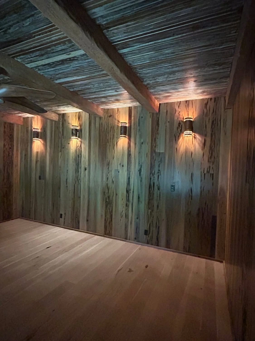 Custom interior wall sconce lighting installed by Whitehouse Electric LLC in a Southeast Georgia home.